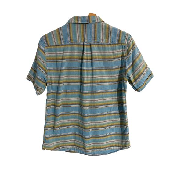 Carbon2cobalt button down shirt men’s size S blue striped cotton lined - Picture 2 of 4